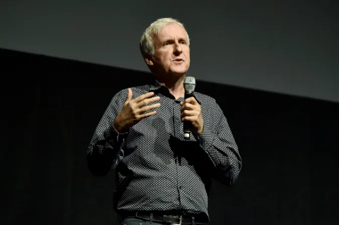  Writer/director James Cameron of 'Avatar 2' speaks onstage during CinemaCon 2016 as 20th Century Fox Invites You to a Special Presentation Highlighting Its Future Release Schedule at The Colosseum at Caesars Palace during CinemaCon, the official convention of the National Association of Theatre Owners, on April 14, 2016 in Las Vegas, Nevada. (Photo by Alberto E. Rodriguez/Getty Images for CinemaCon)
