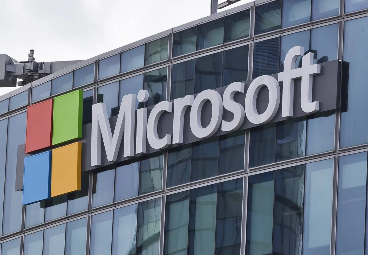 This Tuesday, April 12, 2016 file photo shows the Microsoft logo in Issy- les-Moulineaux, outside Paris, France (Michel Euler/AP Photo)
