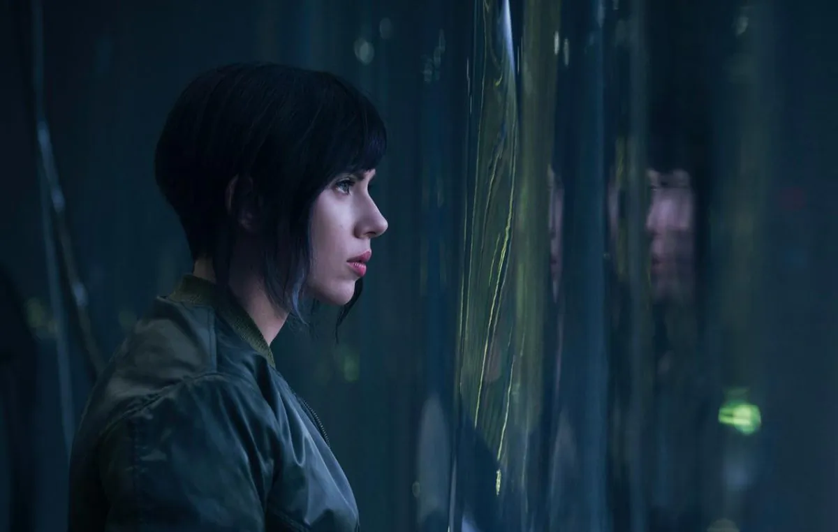 The first shoe of Scarlet Johannson as someone from the upcoming movie Ghost in the Shell. (Paramount Pictures)