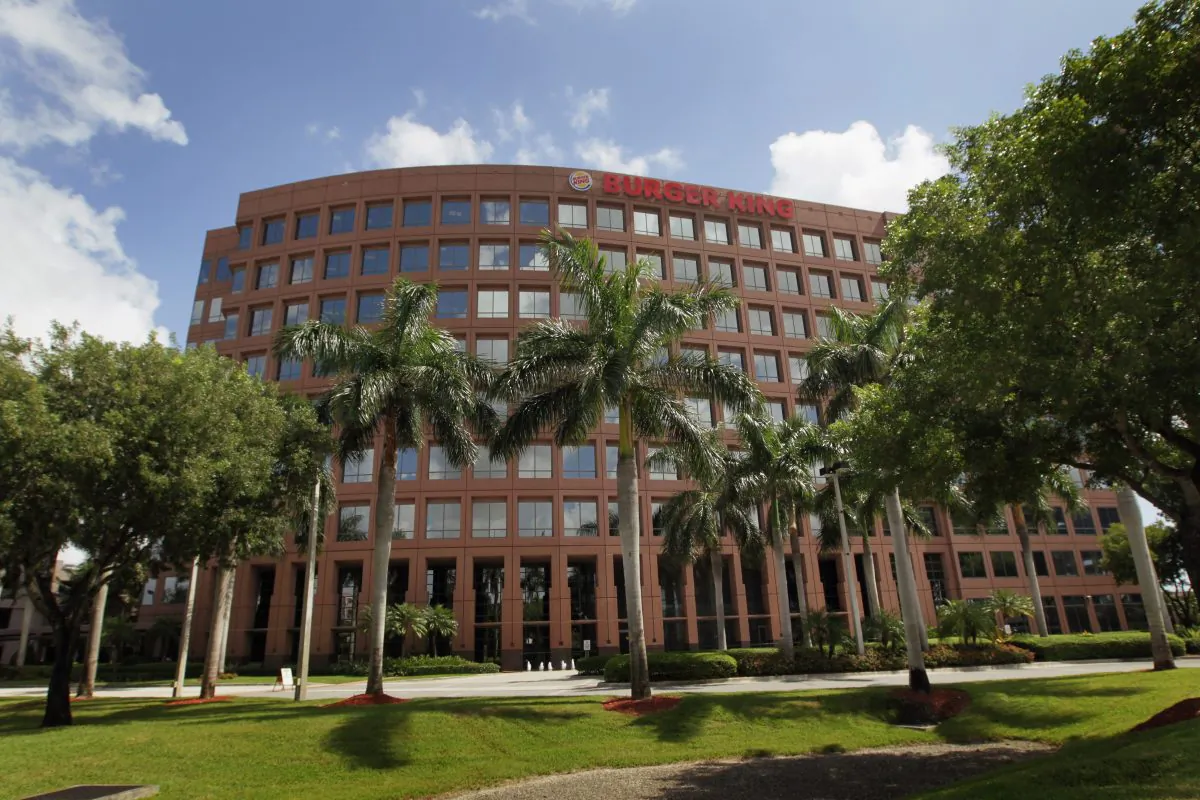 The Burger King headquarters building in Miami, Fla., on Sept. 1, 2010. Burger King, the second-largest hamburger chain in the United States, went to Canada. (Joe Raedle/Getty Images)