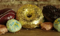Donut Coated in Gold for Sale at Los Angeles Eatery