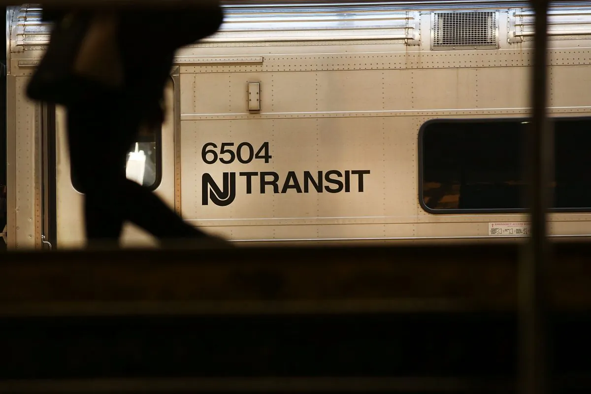 NJ Transit train arrives into the station on March 9, 2016 in Newark, New Jersey. (Photo by Spencer Platt/Getty Images)