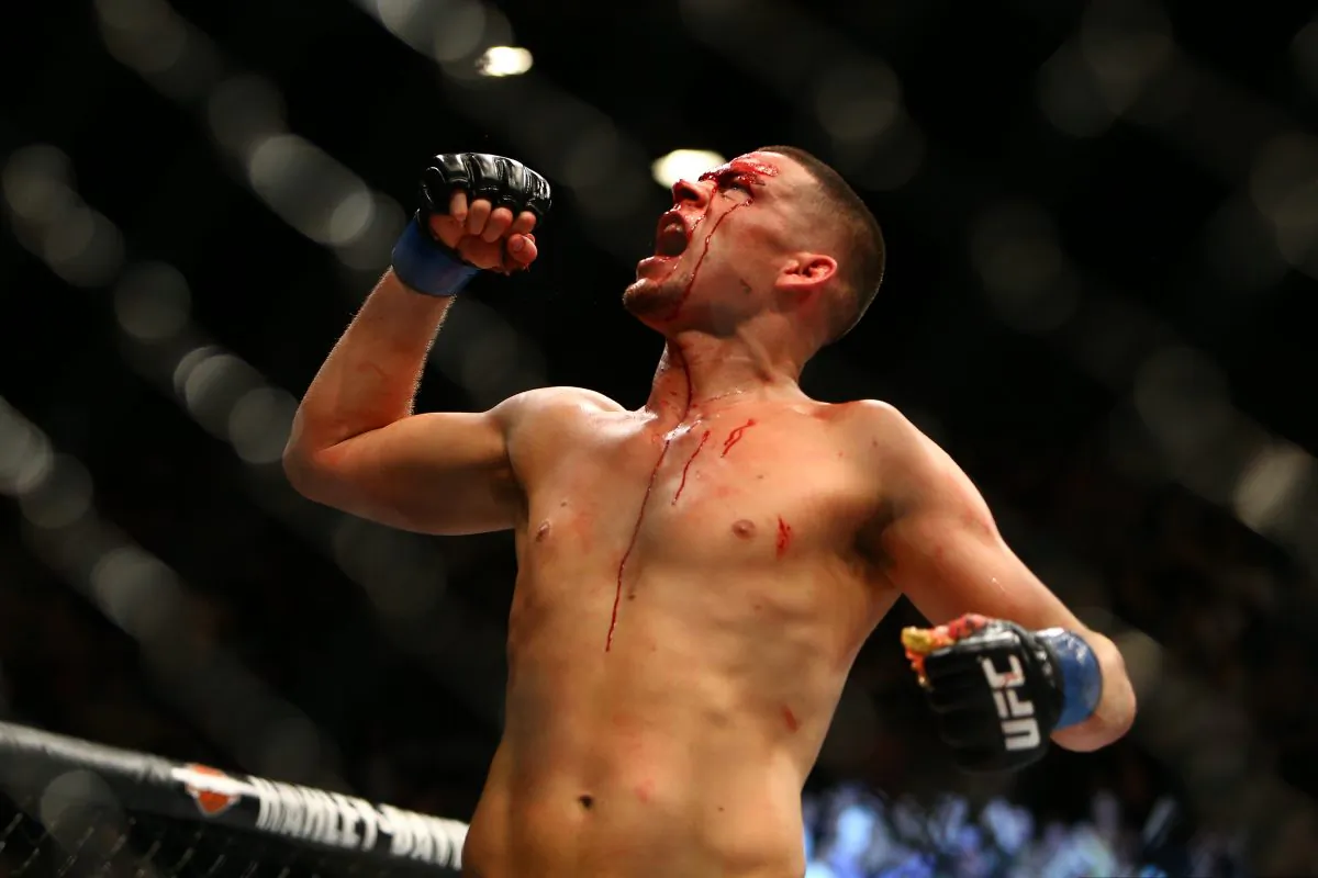 Nate Diaz shocked the world when he beat Conor McGregor via second-round submission in UFC 194. (Rey Del Rio/Getty Images) 