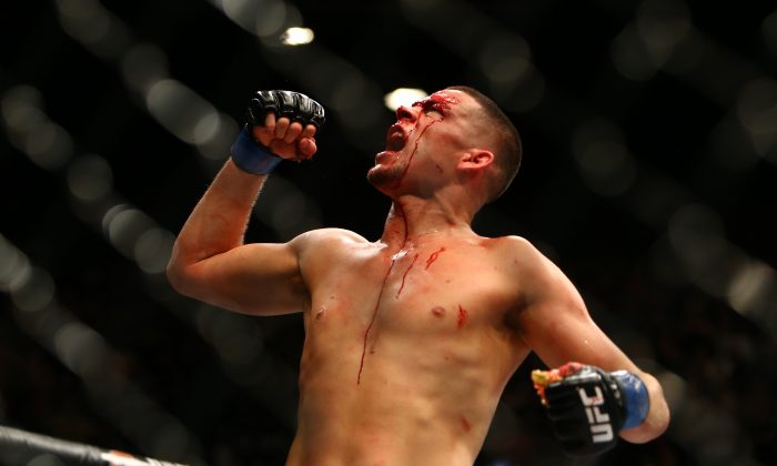 Nate Diaz shocked the world when he beat Conor McGregor via second-round submission in UFC 194. (Rey Del Rio/Getty Images) 