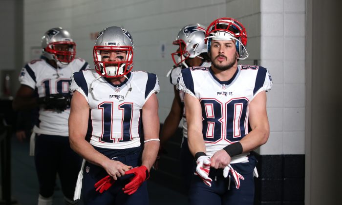 Julian Edelman (L) and Danny Amendola were second and third, respectively, in receiving yards for the New England Patriots in 2015. (Doug Pensinger/Getty Images) 