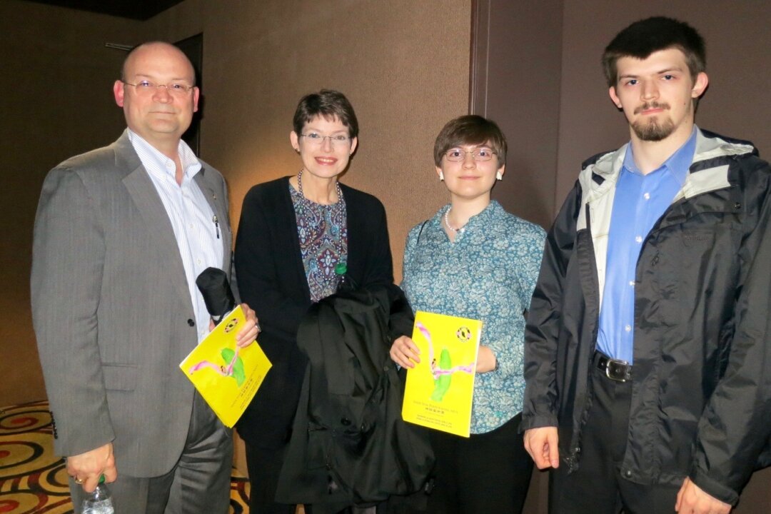 Chidu Singanallur and his family enjoyed learning about ancient China culture at Shen Yun Performing Arts in Peoria. (Stacey Tang/Epoch Times) 