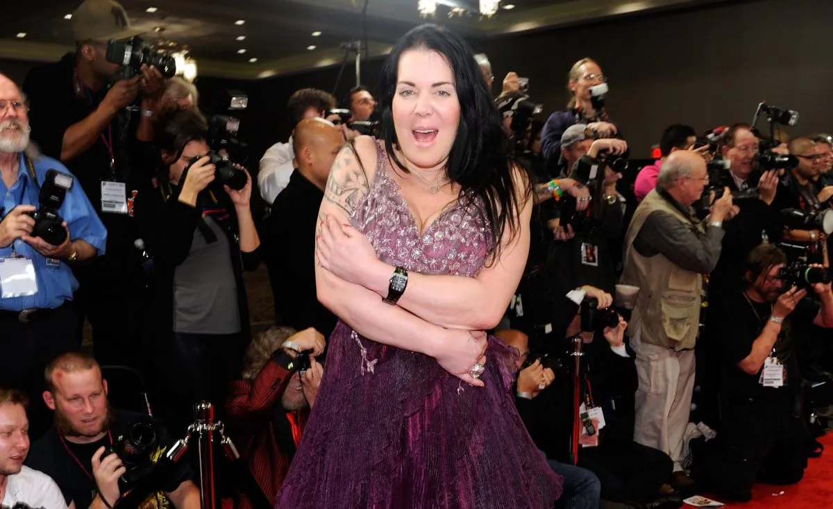 Former professional wrestler Chyna in Las Vegas on Jan. 21, 2012. (Ethan Miller/Getty Images)