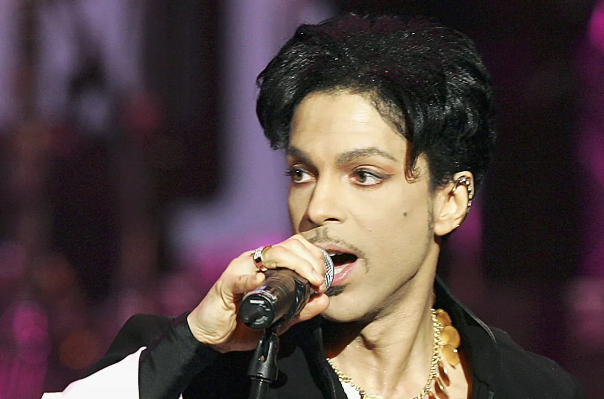 Prince performs onstage at the 36th Annual NAACP Image Awards at the Dorothy Chandler Pavilion on March 19, 2005, in Los Angeles. (Kevin Winter/Getty Images)