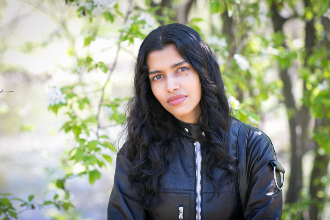 Fashion model Pooja Mor in Central Park on April 19, 2016. (Samira Bouaou/Epoch Times)