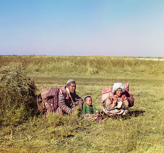 Nomadic Kirghiz. Golodnaia Steppe, between 1905 and 1915. (