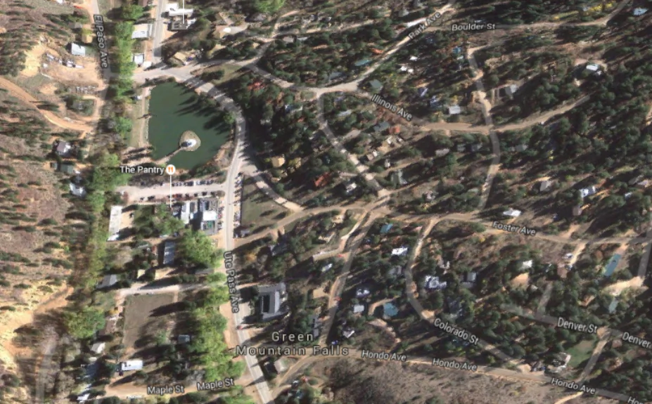 The town of Green Mountain Falls  (Google Maps)