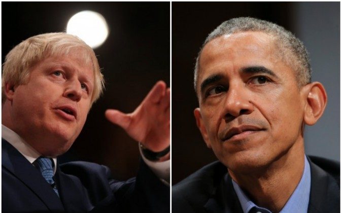 London's Mayor Boris Johnson and President of the United States Barack Obama. (Peter Macdiarmid/Getty Images and Neilson Barnard/Getty Images)