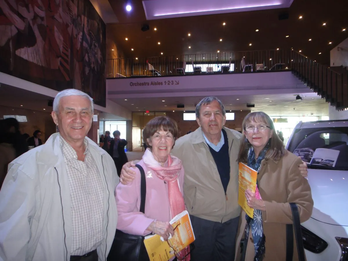 (L-R) Frank and Theresa Matys and Sid and Mary Zyla at Shen Yun at the Sony Centre in Toronto on April 23, 2016. (Dongyu Teng/Epoch Times)