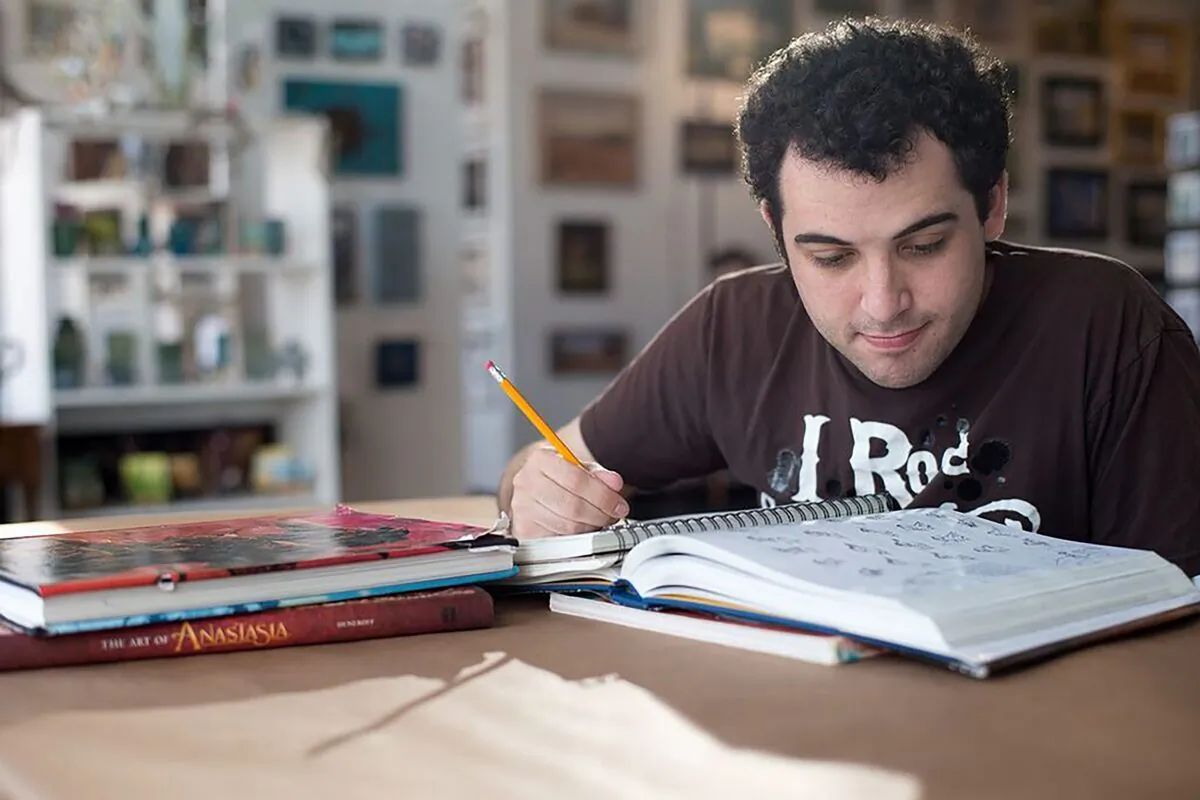 This image released by the Tribeca Film Festival shows Owen Suskind in a scene from the documentary, "Life, Animated," being shown at the Tribeca Film Festival. (Tribeca Film Festival via AP)