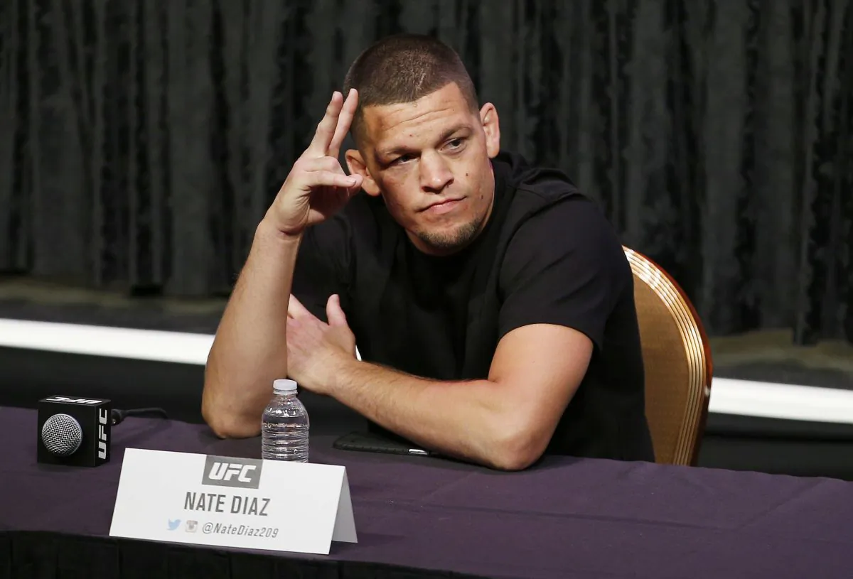 Mixed martial arts fighter Nate Diaz was hoping for a rematch against Conor McGregor at UFC 200 in July. (AP Photo/John Locher)