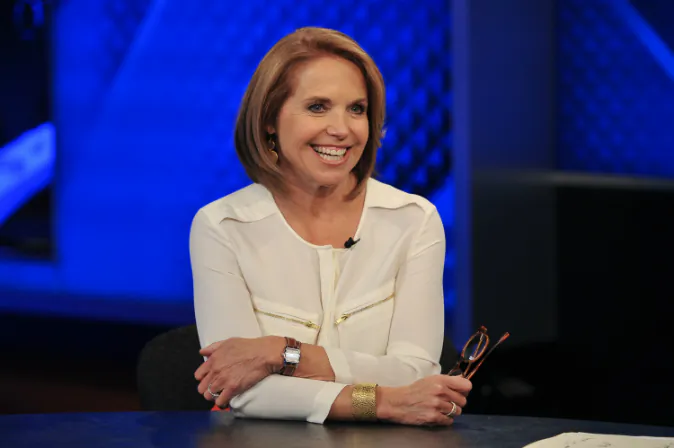 Katie Couric visits 'The O'Reilly Factor' at FOX Studios on May 13, 2014 in New York City. (Photo by D Dipasupil/Getty Images)