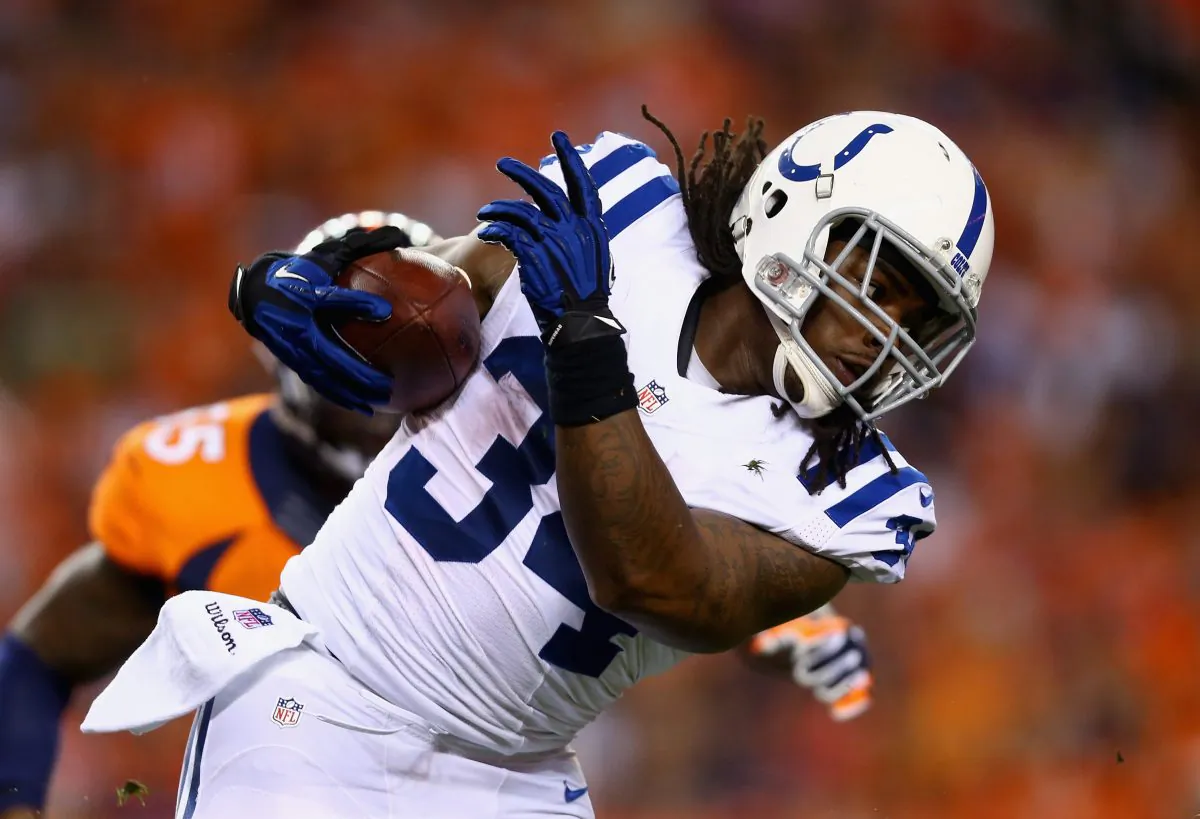 Trent Richardson went from being the third overall pick in the 2012 NFL Draft to being out of football in 2015. (Jeff Gross/Getty Images)