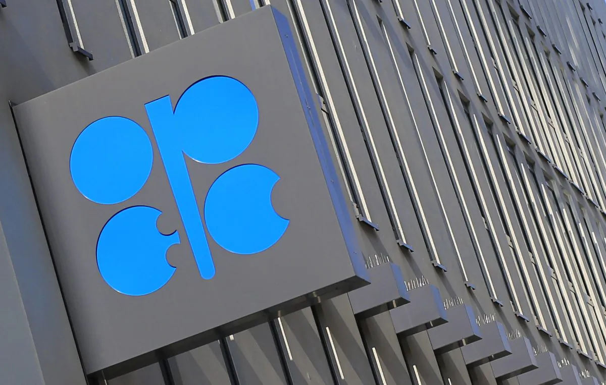 The logo of the Organization of the Petroleum Exporting Countries (OPEC) at its headquarters building in Vienna on April 4, 2013. (Alexander Klein/AFP/Getty Images)