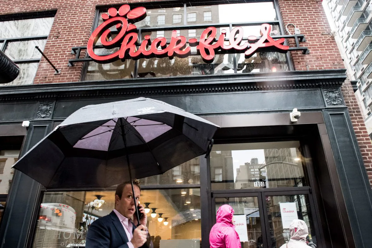 The first Chick-Fil-A restaurant in New York City a day before its opening, on Oct. 2, 2015. (Andrew Renneisen/Getty Images)