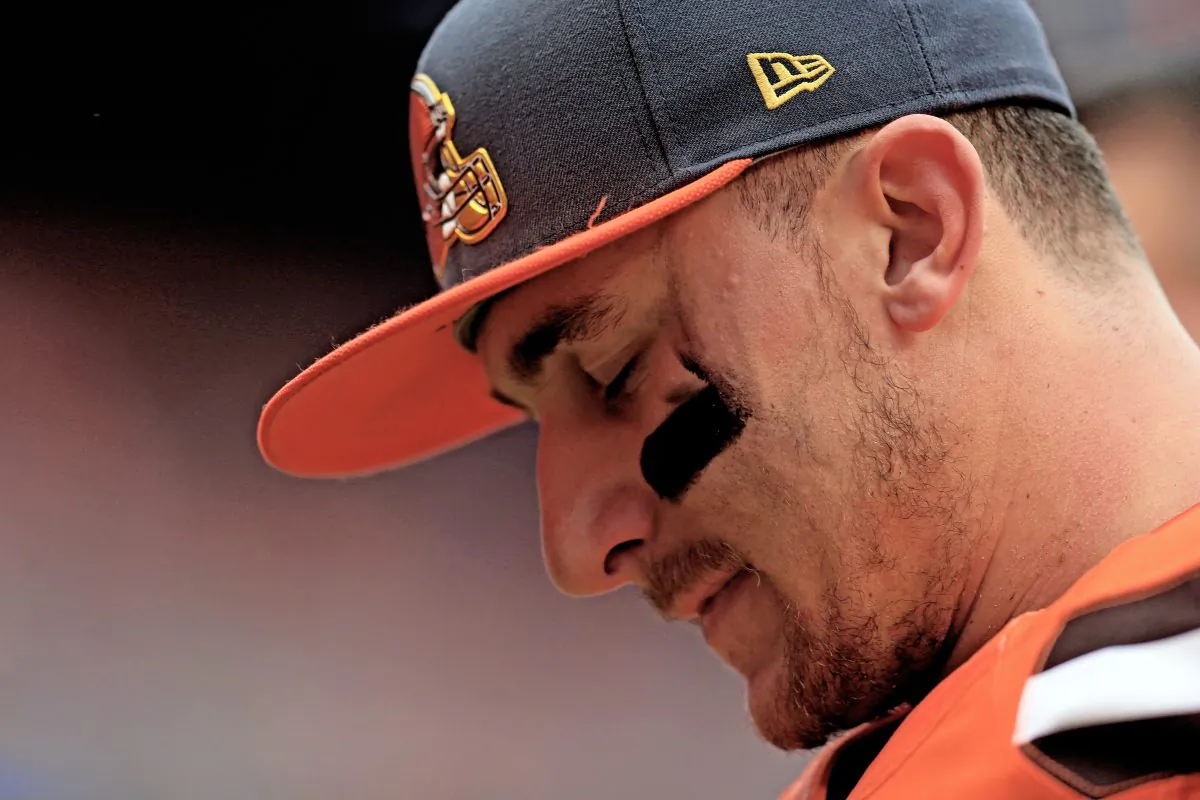 Free agent quarterback Johnny Manziel is not only without a team for 2016, he's also without an agent. (Andrew Weber/Getty Images)