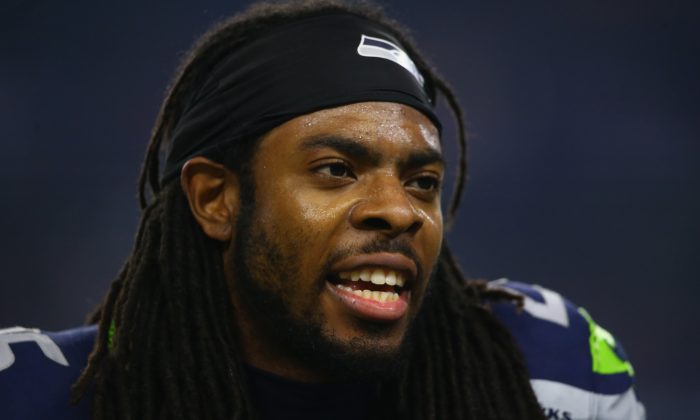 Seattle Seahawks cornerback Richard Sherman is a three-time Pro Bowl selection. Sherman  addressed the issue of police brutality in a press conference on Sept. 21. (Ronald Martinez/Getty Images) 