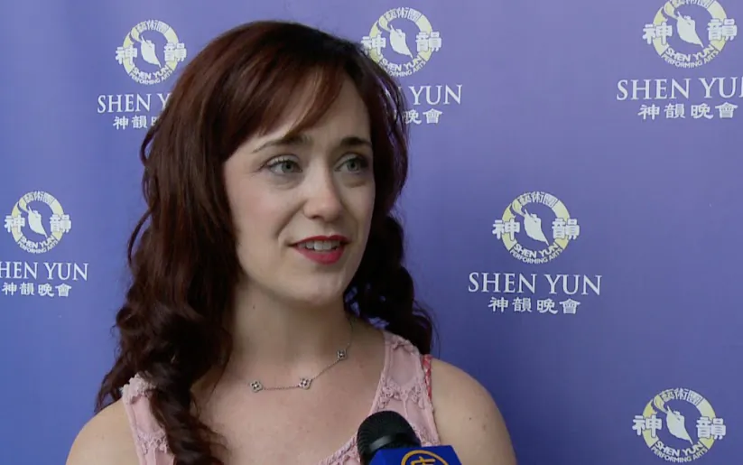 Dance school owner Megan Robb at Mississauga's Living Arts Centre on the afternoon of April 28, 2016. She returned for the fifth year to see Shen Yun Performing Arts and once again found deep inspiration. (NTD Television)