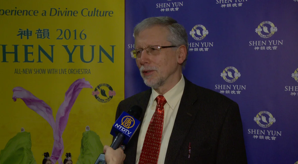 Ryerson University professor Tim Sly attended Shen Yun Performing Arts at the Living Arts Centre in Mississauga, Canada on April 27, 2016. (NTD)
