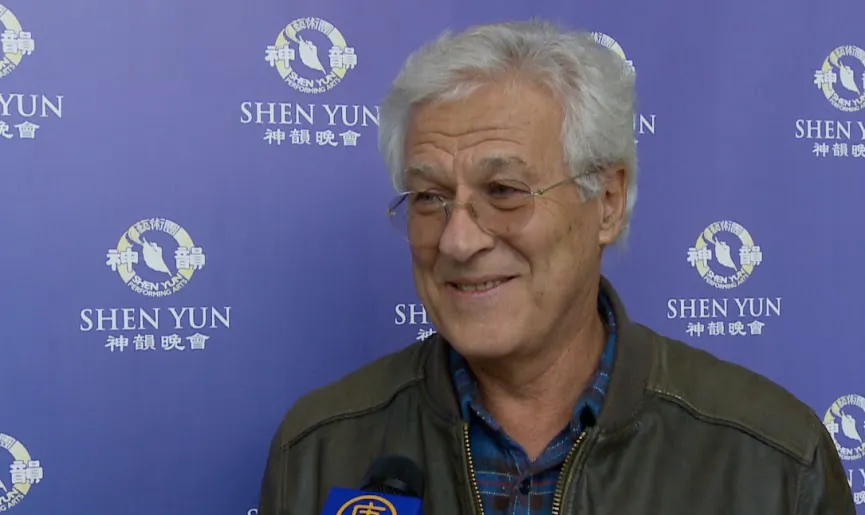 Real estate developer Peter Sabbagh has seen Shen Yun Performing Arts multiple times. He is seen here at the Mississauga show at the Living Arts Centre on April 28, 2016. (NTD Television)