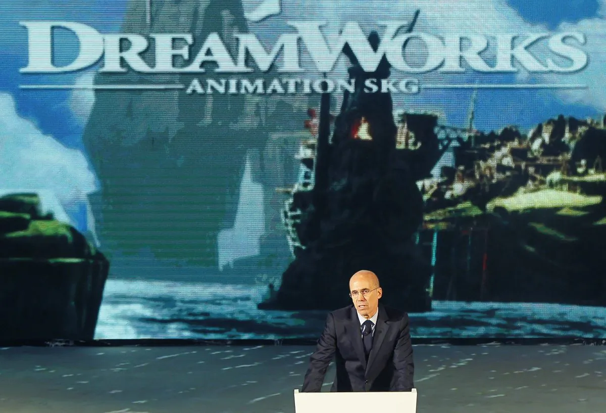 In this Thursday March 20, 2014, file photo, Jeffrey Katzenberg, CEO of DreamWorks Animation, speaks in Shanghai. (AP Photo)