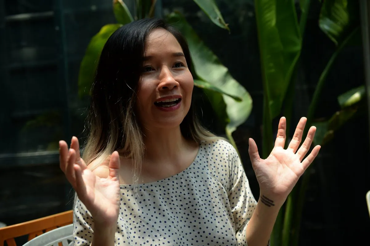 Pop singer Mai Khoi was disqualified from running for a seat in the National Assembly in Hanoi. Vietnam
has blocked independent candidates in its rubber stamp parliament, activists said on April 26th, 2016, a move they say highlights the communist country's "facade of democracy". (HOANG DINH NAM/AFP/Getty Images)