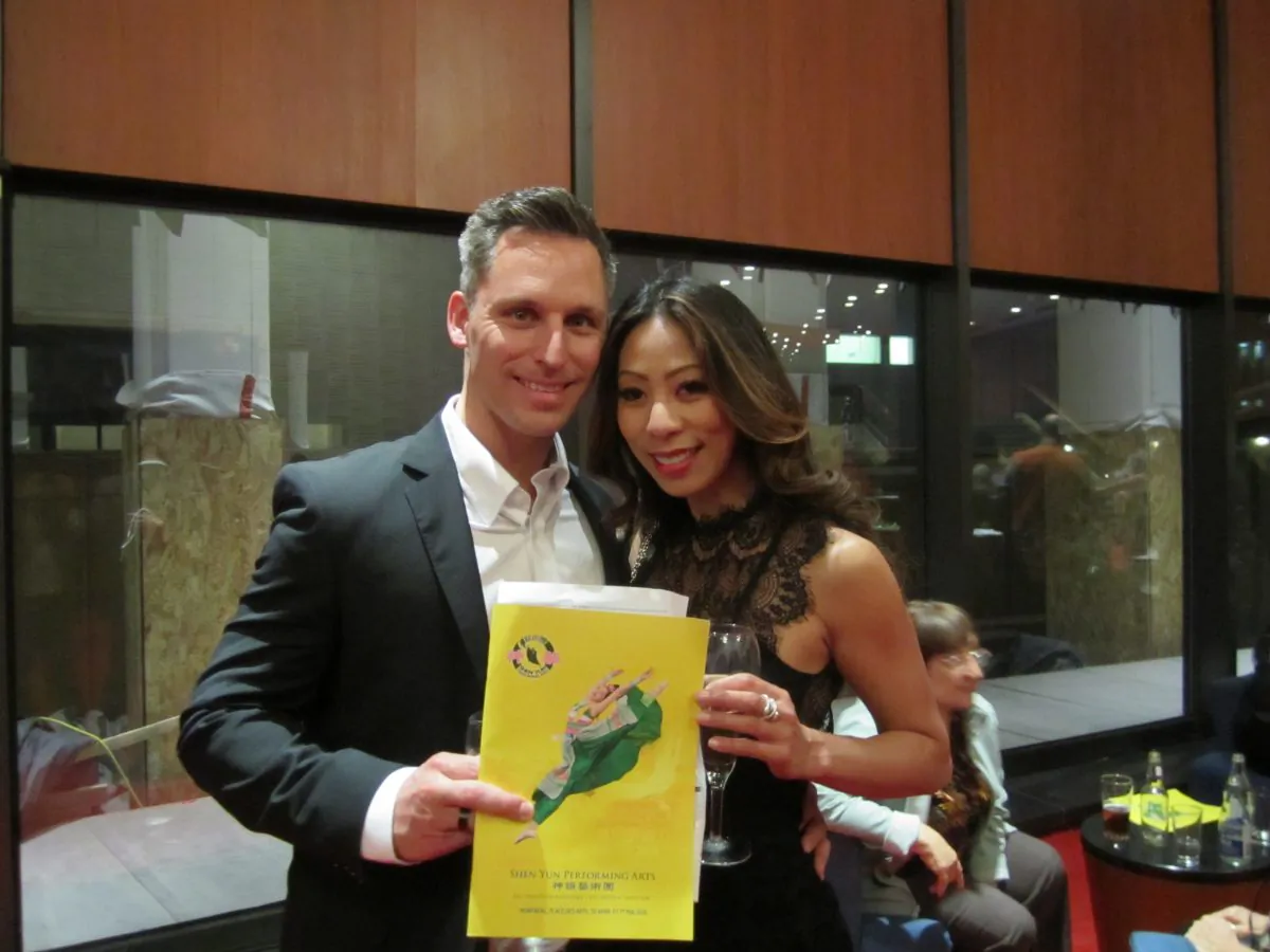 Joann Pham and Michel Parise attended Shen Yun Performing Arts at Montreal's Place des Arts on April 30, 2016. Donna He/Epoch Times)