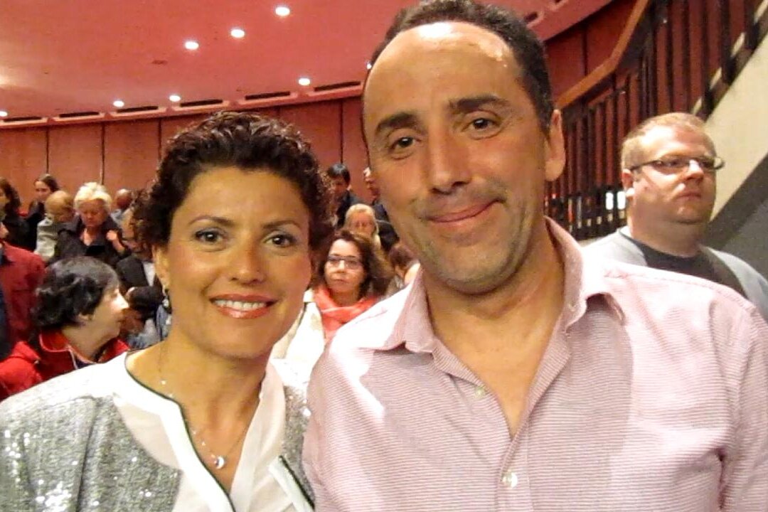 Bankers Bilel and Anissa Zeribi enjoyed the Shen Yun presentation of traditional Chinese culture at Place des Arts in Montreal on April 30, 2016. (Donna He/Epoch Times)