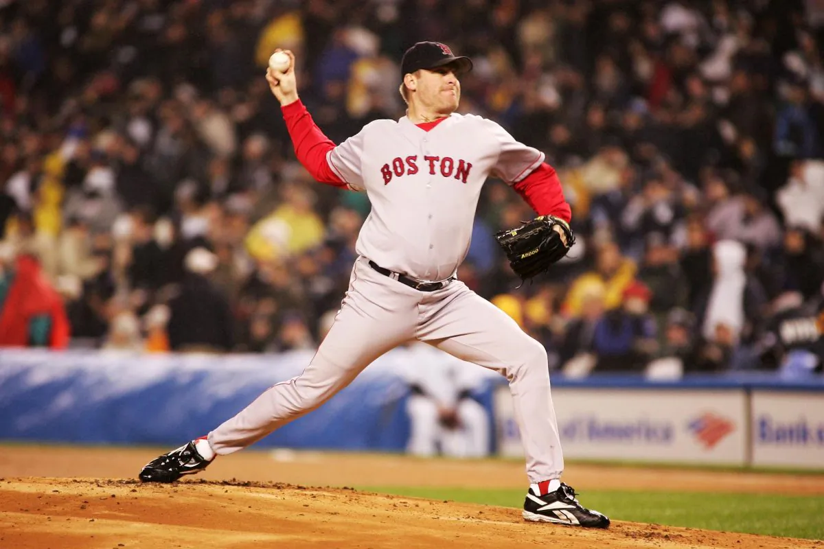 Curt Schilling won a memorable Game 6 of the 2004 ALCS for the Boston Red Sox despite pitching on a recently surgically-repaired ankle. (Al Bello/Getty Images)