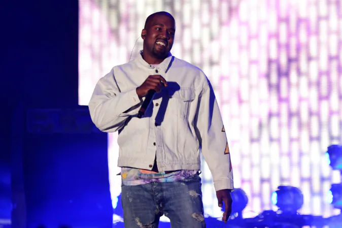 Hip-hop artist Kanye West performs onstage during day 1 of the 2016 Coachella Valley Music & Arts Festival Weekend 1 at the Empire Polo Club on April 15, 2016 in Indio, California. (Frazer Harrison/Getty Images for Coachella)