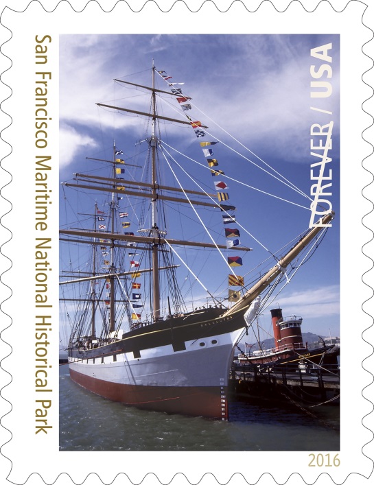 San Francisco Maritime National Historic Park, California. (Copyright© 2016 USPS)