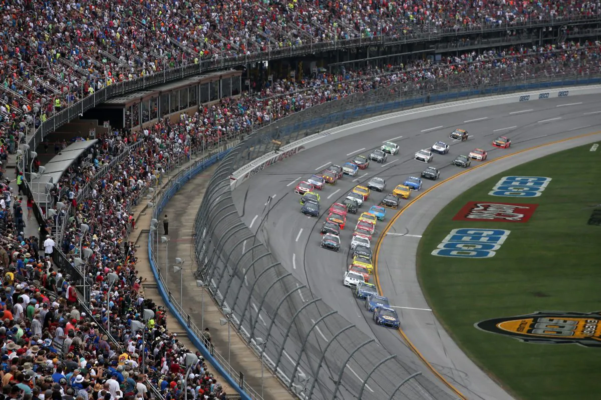 Talladega Superspeedway on May 1, 2016 in Talladega, Alabama. (Sean Gardner/Getty Images)  