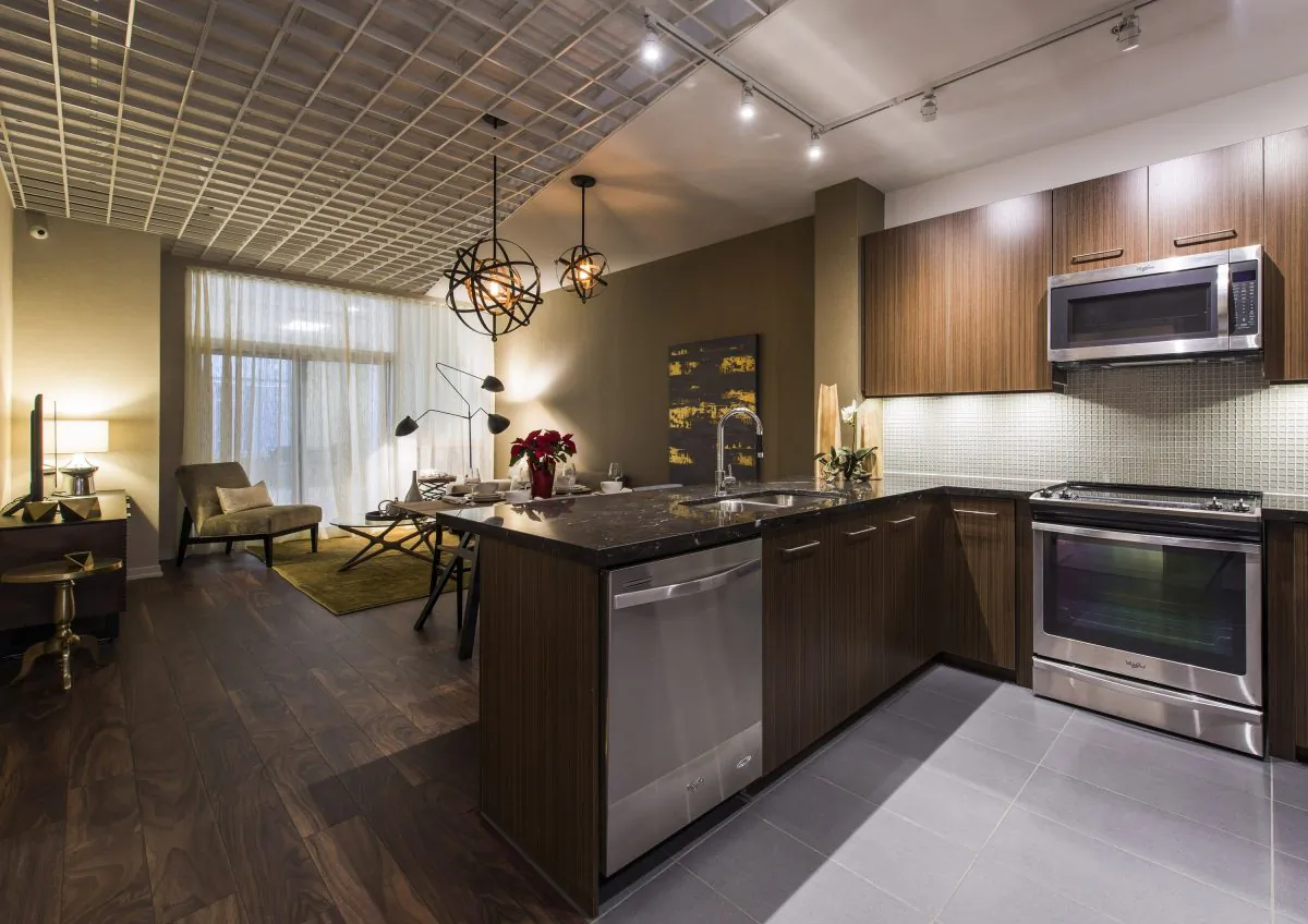 Trinity Ravine model home living space. (Arthur Mola)