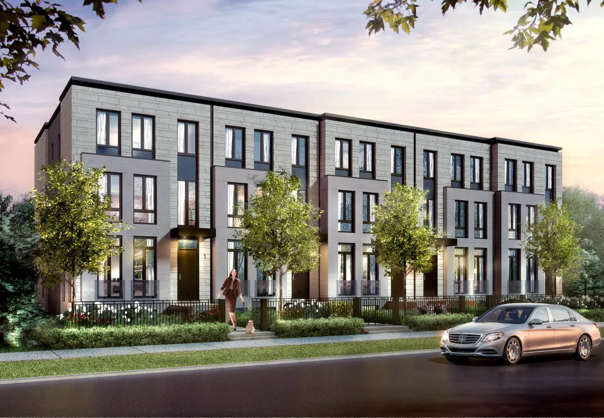 Rendering of contemporary architectural style homes by Estates on Bayview. (Courtesy of Estates on Bayview)