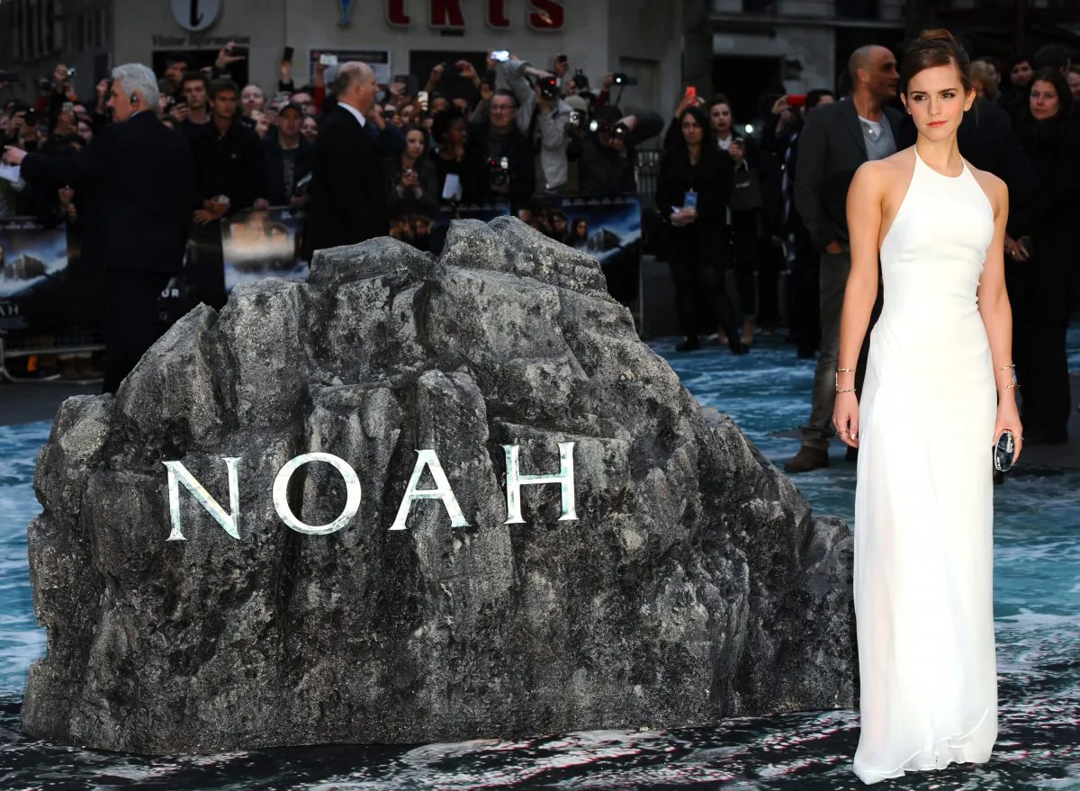 Emma Watson attends the UK premiere of "Noah" at Odeon Leicester Square on March 31, 2014 in London, England. (Anthony Harvey/Getty Images)
