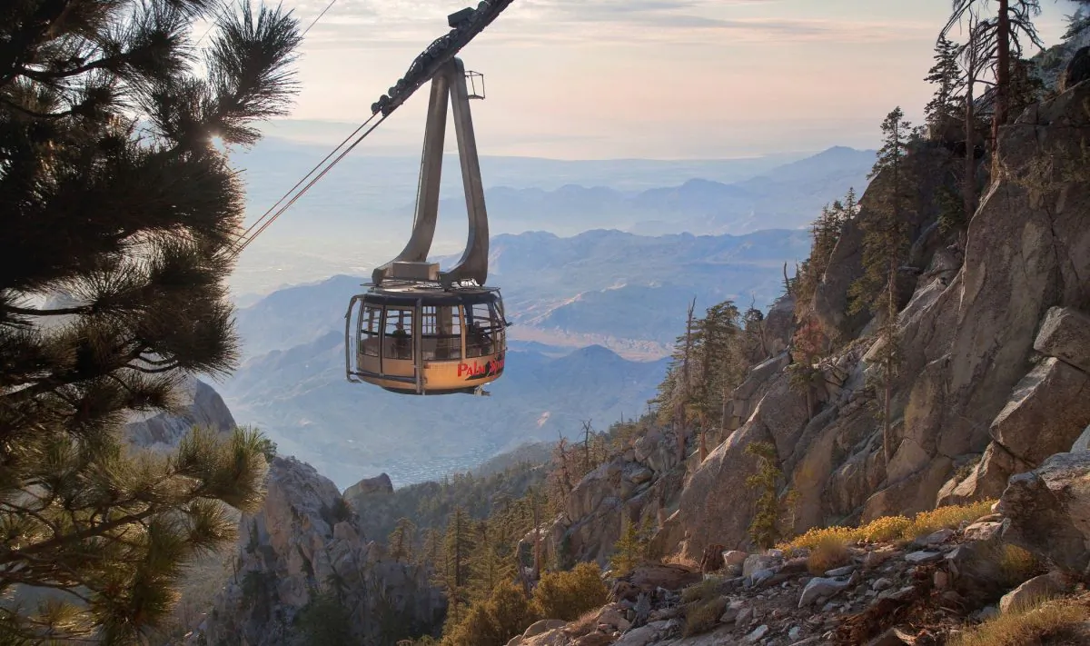 The Palm Springs Aerial Tramway provides a stellar view of the Coachella Valley. (SMG Palm Springs Bureau of Tourism)