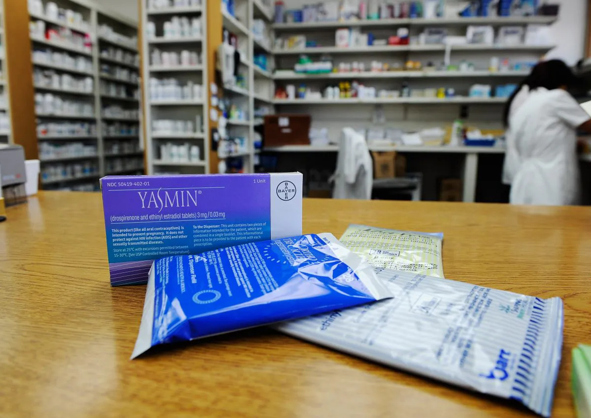 Prescription contraceptives for women sit on the counter of a drug store in Los Angeles on Aug. 1, 2011. (Kevork Djansezian/Getty Images)