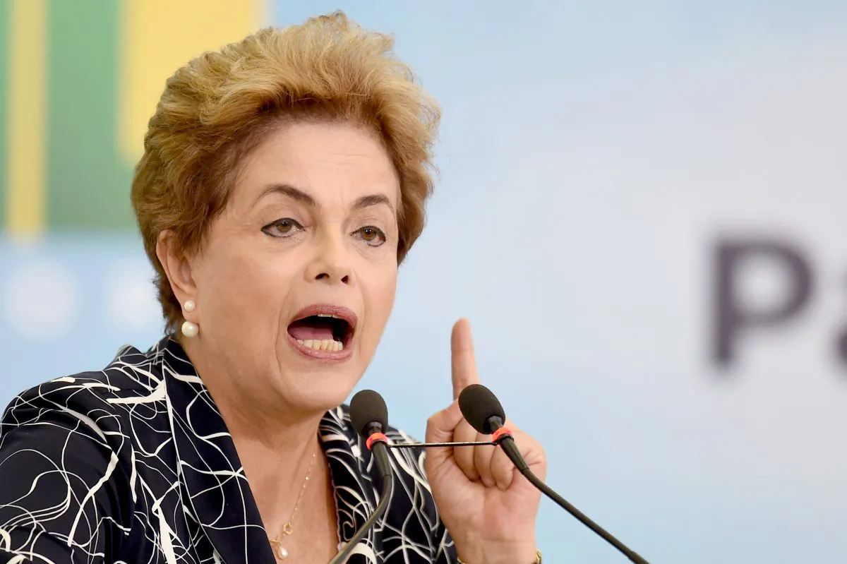 Brazilian President Dilma Rousseff during a ceremony at the Planalto Palace in Brasilia on May 6, 2016. (Evaristo Sa/AFP/Getty Images)