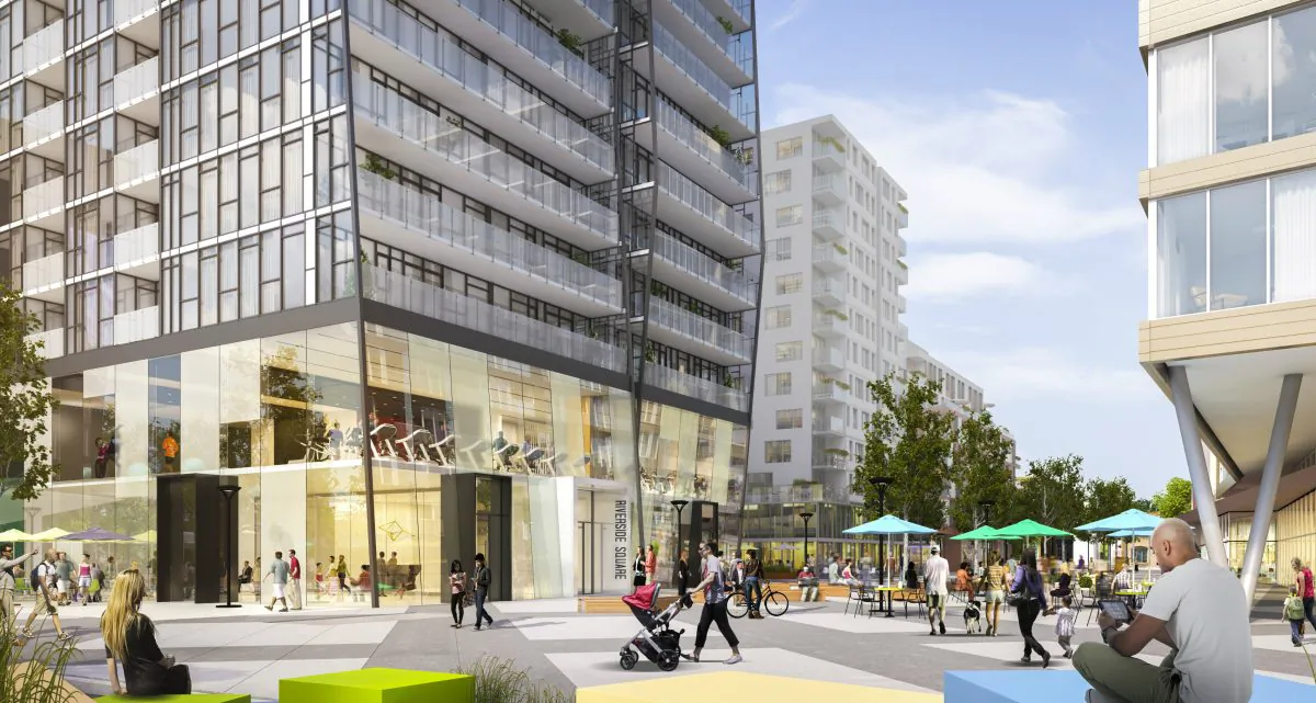 Riverside Square, a mixed-use development by Streetcar Developments ( Courtesy of Streetcar Developments)