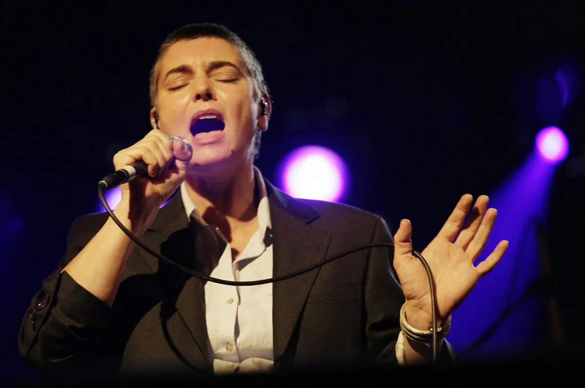 Irish singer Sinead O'Connor performs during the Leverkusen Jazz-daysn the western town of Leverkusen on Nov. 9, 2007. (Sascha Schuermann/AFP/Getty Images)