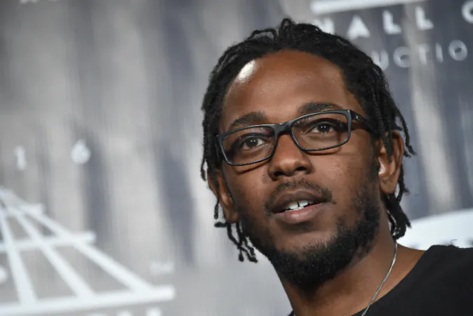 Kendrick Lamar poses in the press room at the 31st Annual Rock And Roll Hall Of Fame Induction Ceremony at Barclays Center on April 8, 2016 in New York City. (Mike Coppola/Getty Images)