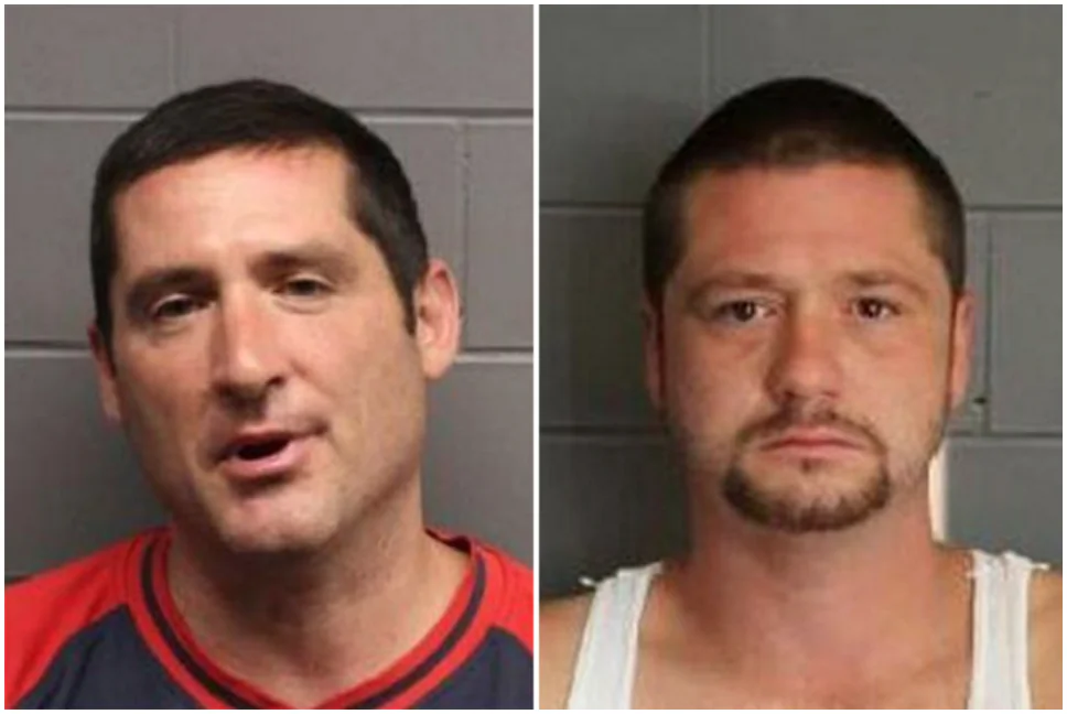 Scott Leader (L) and Steven Leader were sentenced on May 17 for a hate crime after beating a Hispanic man last August. The pair claim the attack was inspired by rhetoric of Donald Trump's.(Suffolk County District Attorney's Office)