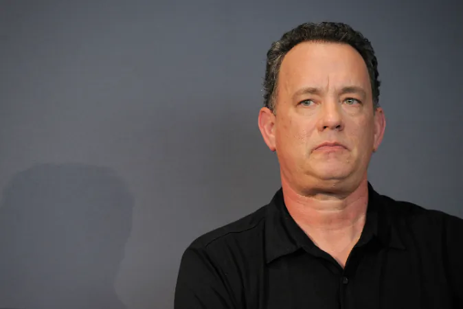 Actor/director Tom Hanks speaks during a visit to the Apple Store Soho on June 29, 2011 in New York City. (Jemal Countess/Getty Images)