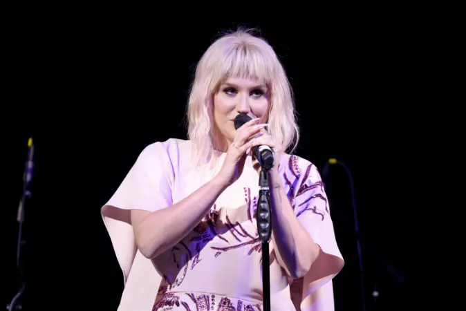 Singer Kesha performs onstage during The Humane Society of the United States' to the Rescue Gala at Paramount Studios on May 7, 2016 in Hollywood, California. (Angela Weiss/Getty Images for The Humane Society Of The United State )