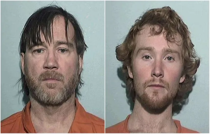 Timothy Ciboro, 53, and his son Esten, 27, have been arrested facing a number of charges after a 13-year-old girl alleges she was shackled in their basement for over a year. (Lucas County Jail photo)