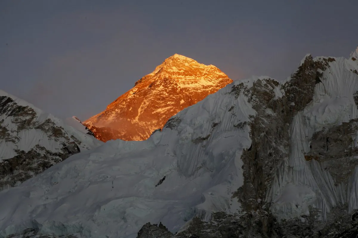 Mt. Everest is seen from the way to Kalapatthar in Nepal. A 35-year-old Dutch man suffering from high-altitude sickness died on his way back from Mount Everests summit in the first death reported this year on the worlds highest mountain, an expedition organizer said Saturday, May 21, 2016. (AP Photo/Tashi Sherpa, File)